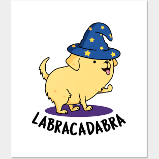 Labracadabra Cute Labrador Dog Pun Posters and Art